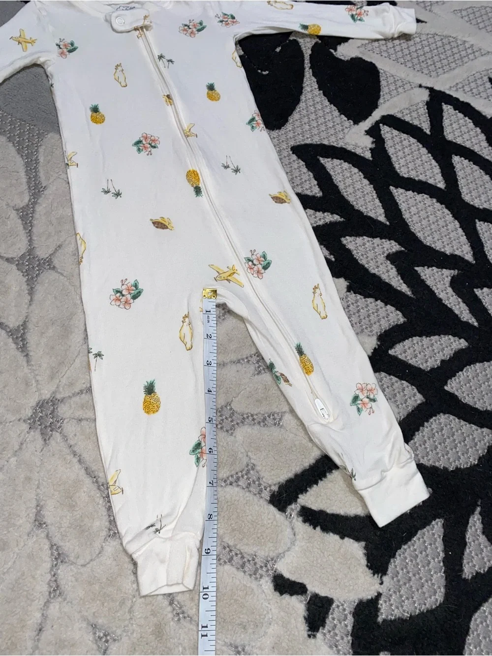 Carter’s Purely Soft Tropical Footless One-Piece Pajama Baby 18 Months